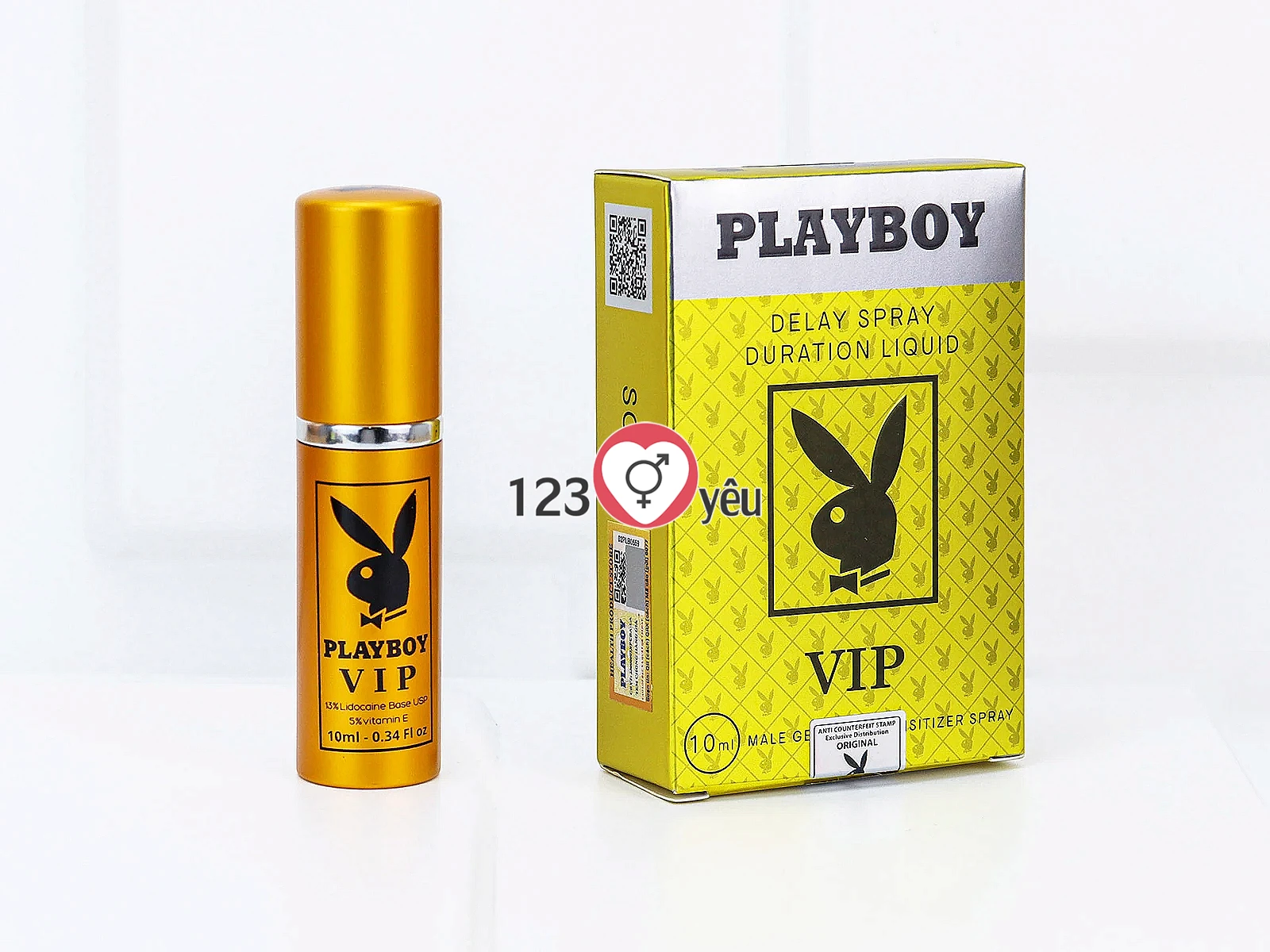 Xịt chống xuất tinh sớm Playboy VIP Delay Spray hỗ trợ kéo dài thời gian quan hệ