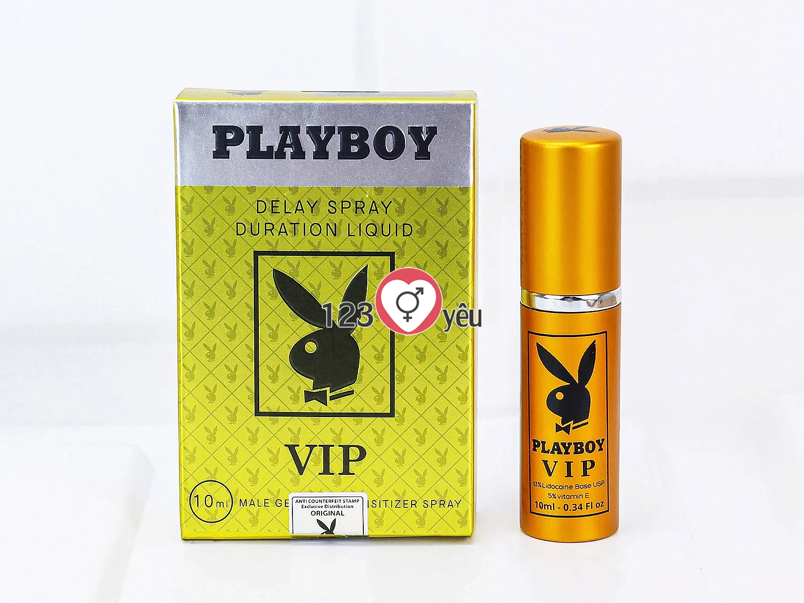 Chai xịt chống xuất tinh sớm Playboy VIP Delay Spray 10ml hỗ trợ kéo dài thời gian quan hệ