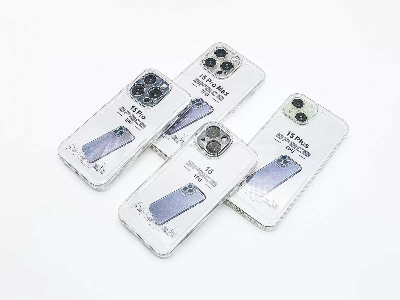 Ốp lưng trong suốt TPU Space cho iPhone 15 Plus