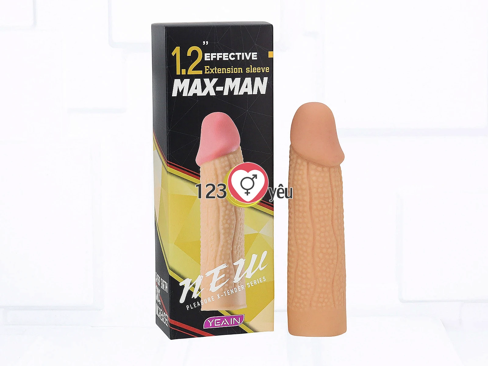 Bao cao su đôn dên Max Man tăng kích thước, bề mặt gai tạo cảm giác mới lạ