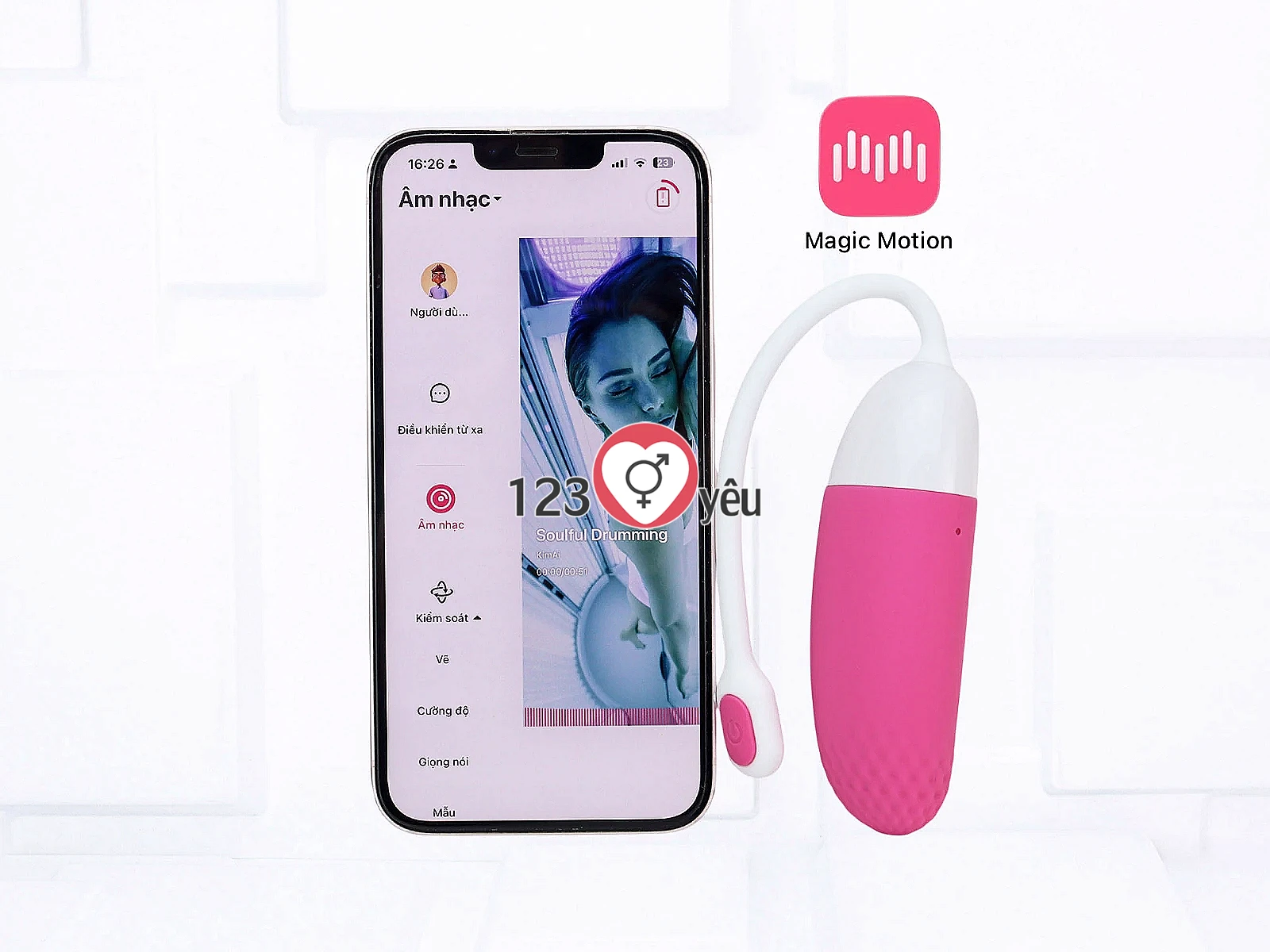 Trứng rung tình yêu Magic Vini 7 chế độ điều khiển qua App