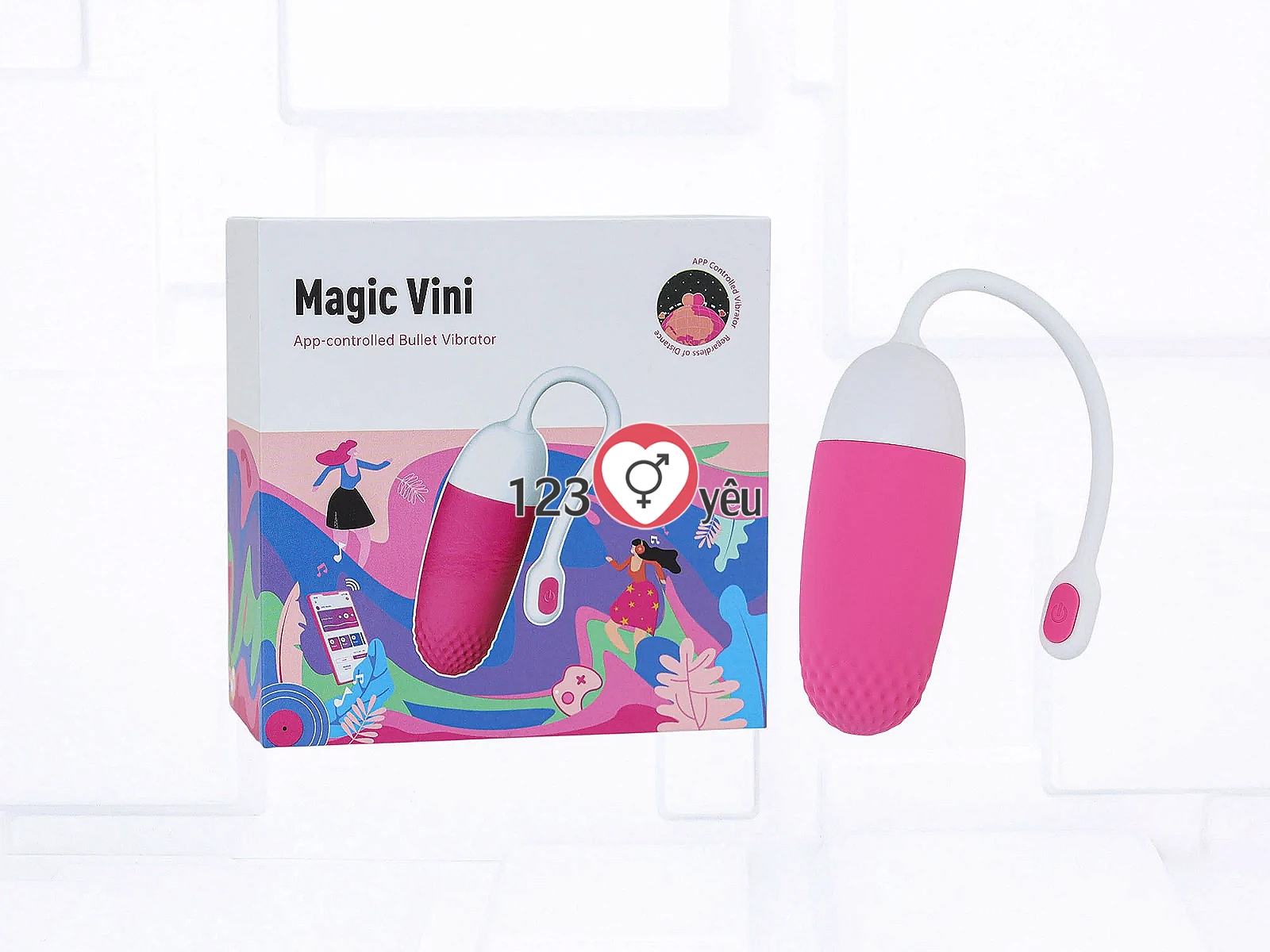 Trứng rung tình yêu Magic Vini 7 chế độ điều khiển qua App