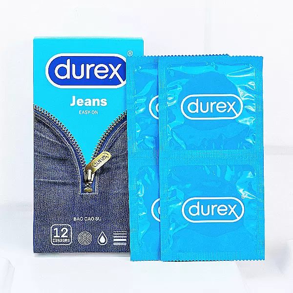 Bao cao su Durex Jeans Easy On giúp giảm ma sát, hỗ trợ cuộc yêu mượt mà