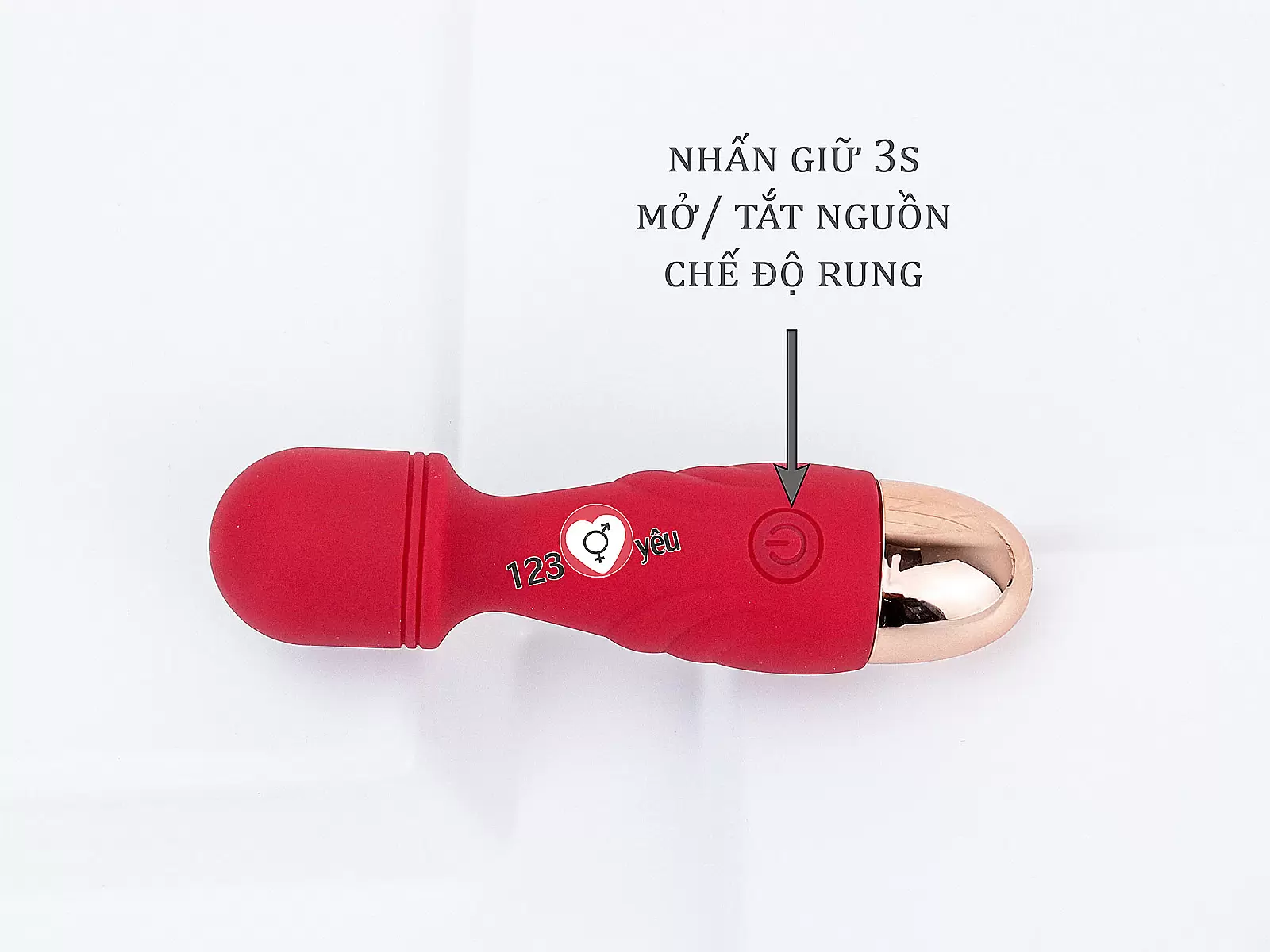 Máy mát xa điểm G mini kèm 4 đầu nhỏ xinh pin sạc