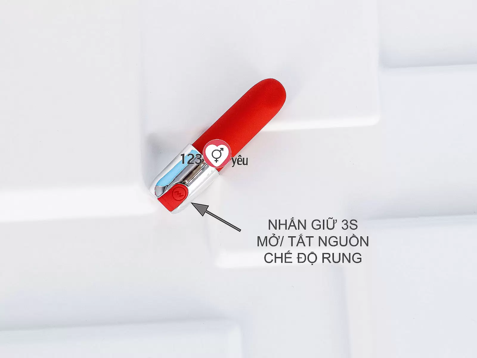 Trứng rung tình yêu hình thỏi son pin sạc