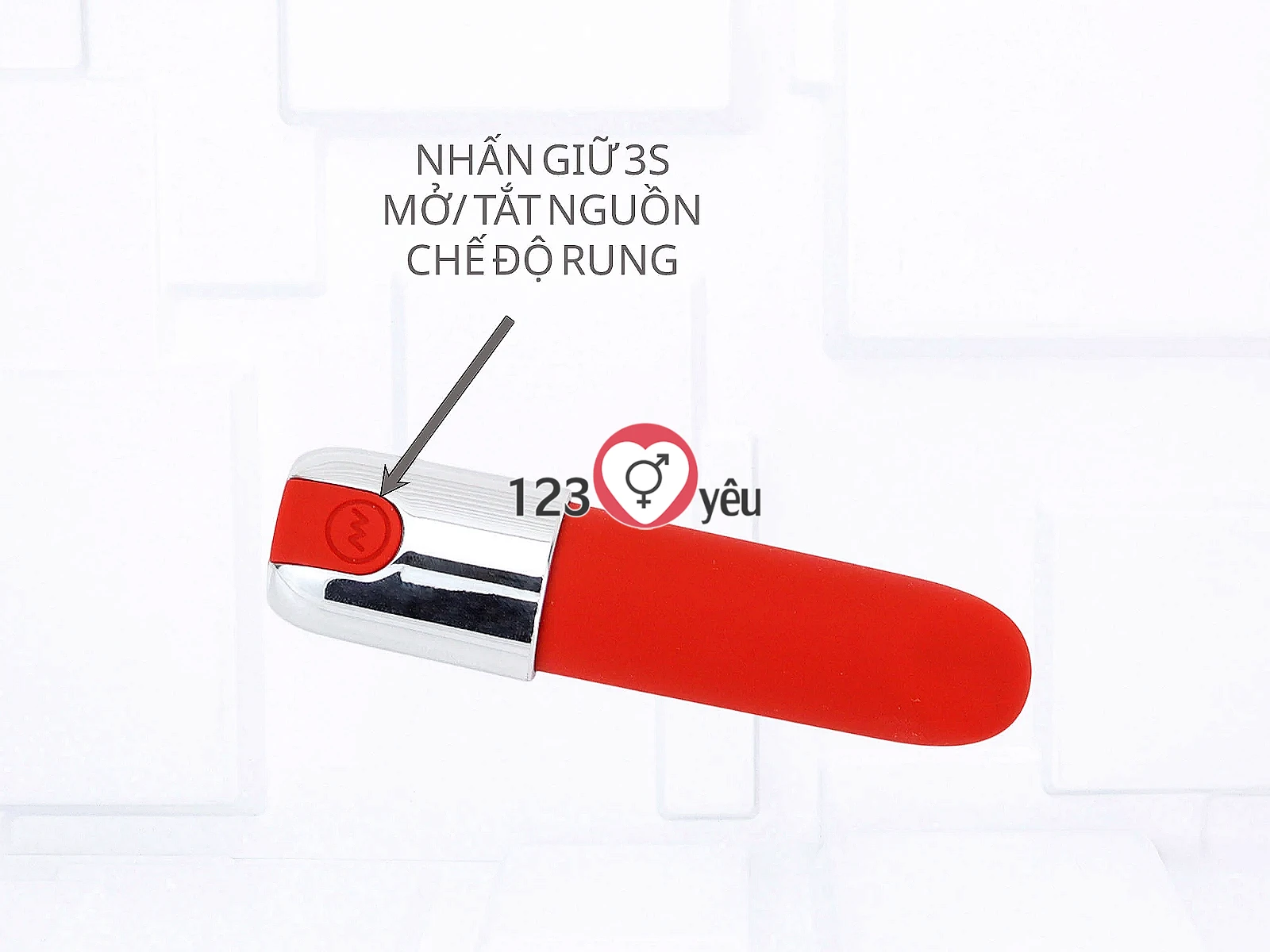 Trứng rung tình yêu hình thỏi son pin sạc