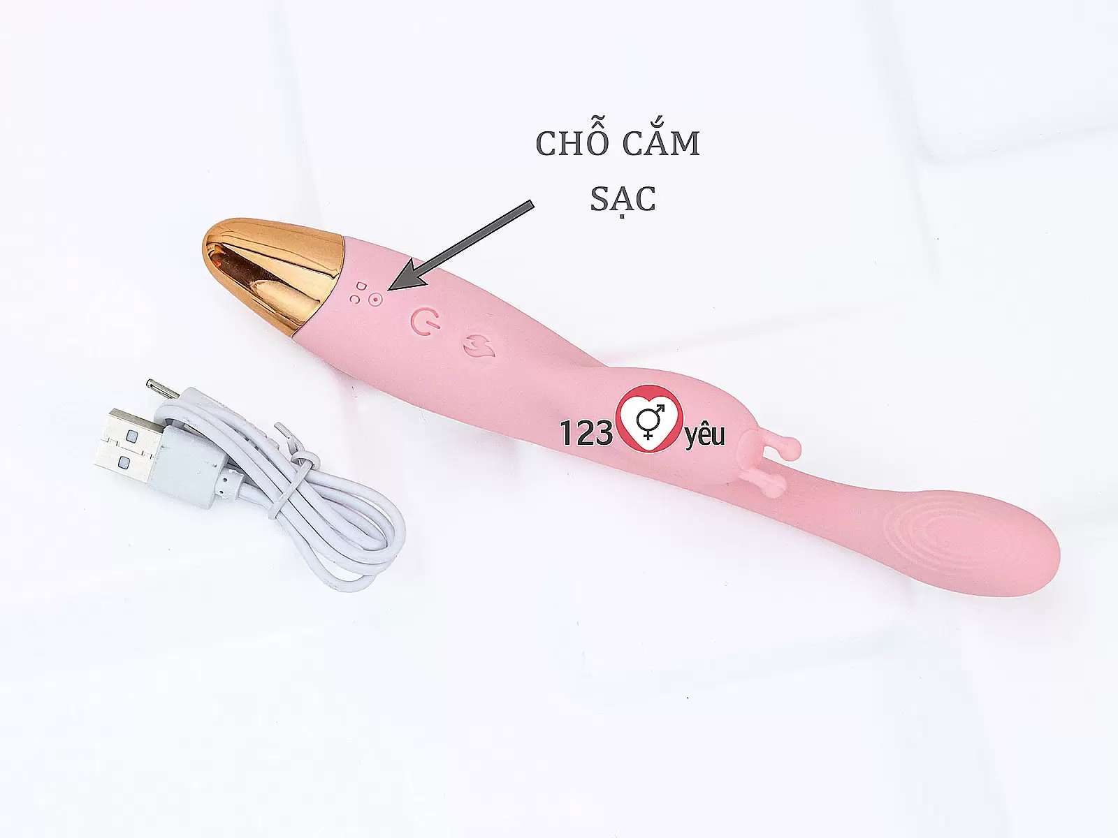 Máy mát xa có nhánh nhỏ gọn nhiều chế độ rung phát nhiệt