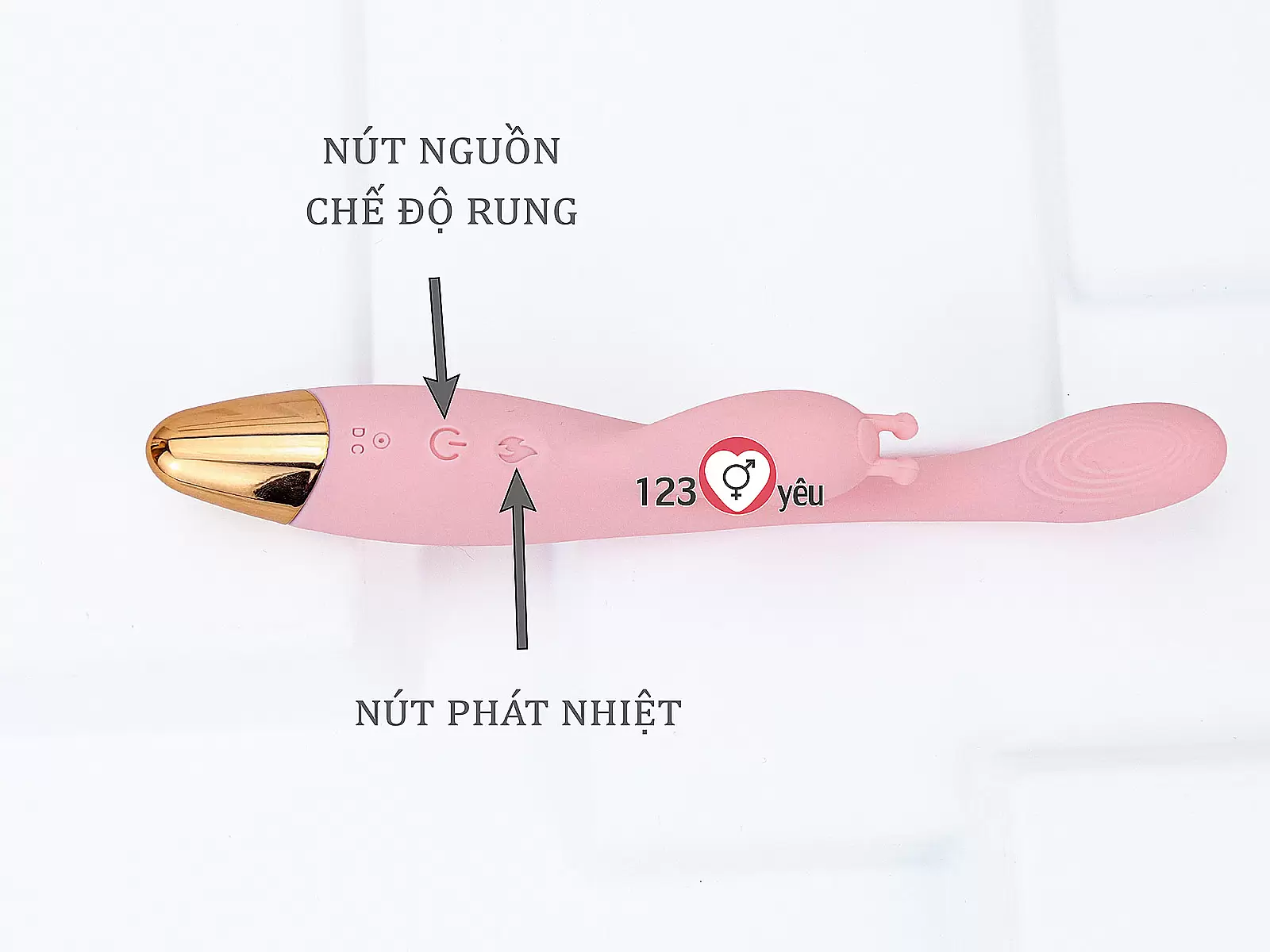 Máy mát xa có nhánh nhỏ gọn nhiều chế độ rung phát nhiệt