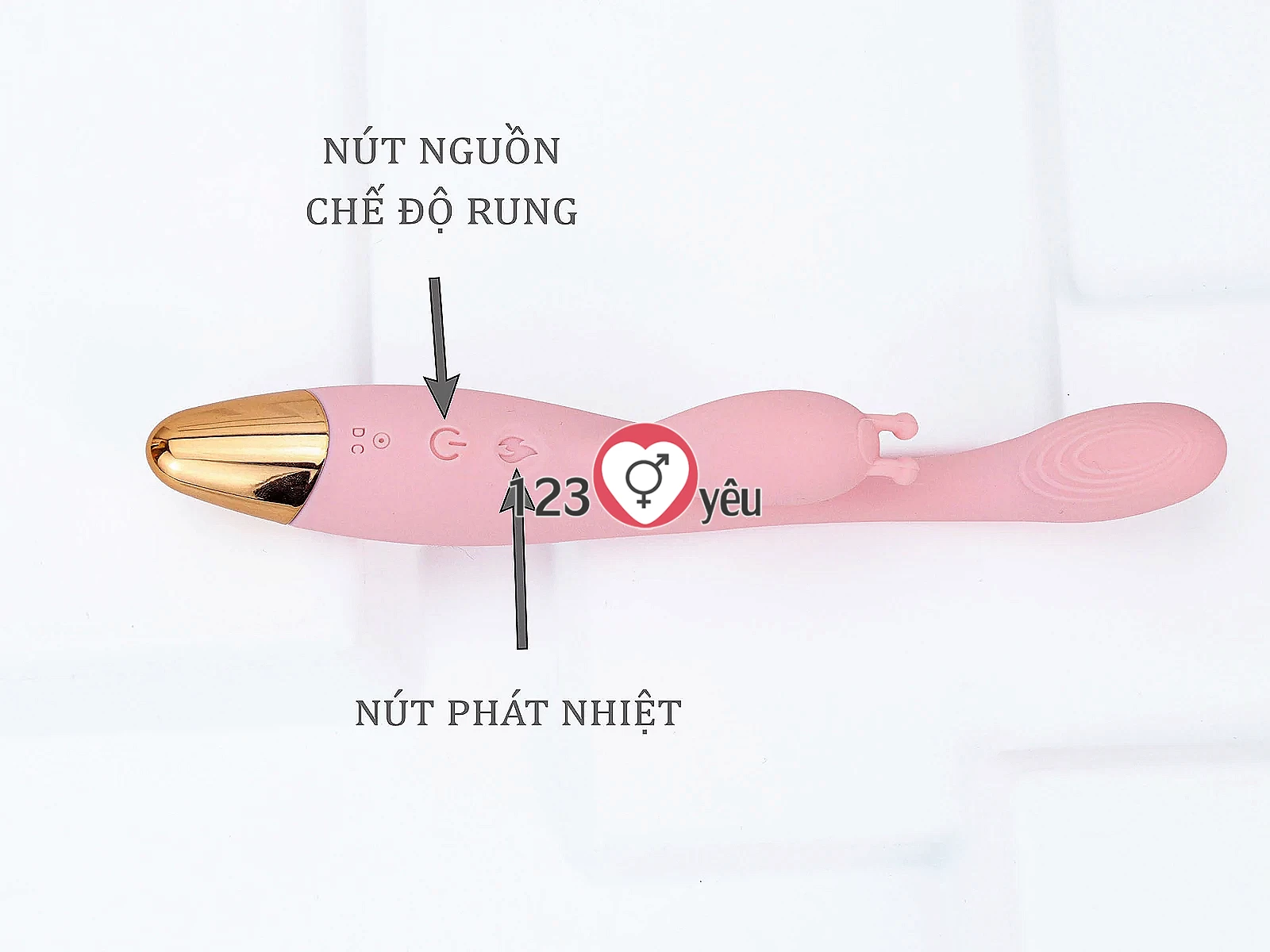 Máy mát xa có nhánh nhỏ gọn nhiều chế độ rung phát nhiệt